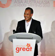 Phil speaking at the IHG Asia Australasia 2010 Leaders Meeting, Singapore, June 2010