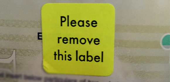 The Most Pointless Label in the World?