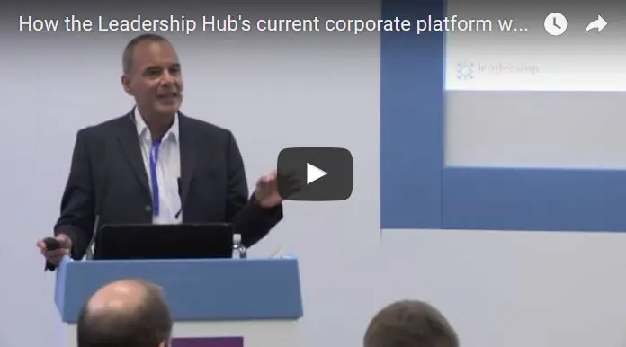 How the Leadership Hub's current corporate platform works